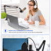 Support microphone professionnel réglable