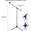 Support microphone universel pour studio