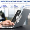 Support magnétique premium pour smartphone avec base antidérapante