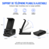 Support smartphone flexible compatible TikTok et YouTube