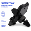 Support GPS voiture avec bras télescopique réglable
