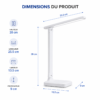 Éclairage LED ergonomique pour bureau, lecture et télétravail