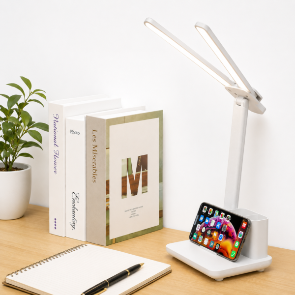 Lampe LED rechargeable avec luminosité réglable pour ordinateur