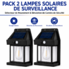 Lampe solaire murale avec capteur de mouvement pour garage et portail