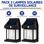 Lampe solaire murale avec capteur de mouvement pour garage et portail