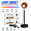Sunset Lamp LED avec effet coucher de soleil réaliste pour décoration intérieure