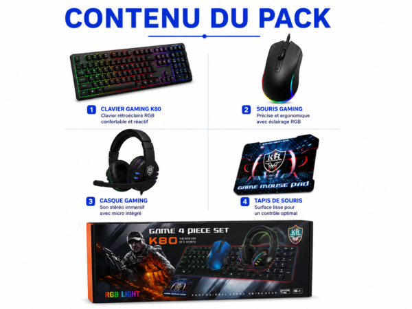Kit gaming complet K80