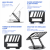 Support rotatif pour MacBook, HP, Dell, Lenovo et autres ordinateurs portables