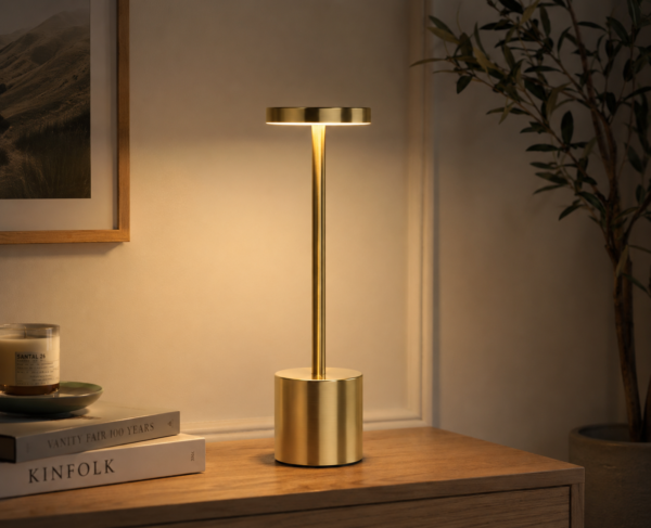 Lampe de table LED rechargeable sans fil avec design moderne et élégant