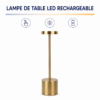Lampe LED d'ambiance rechargeable pour chambre salon et bureau