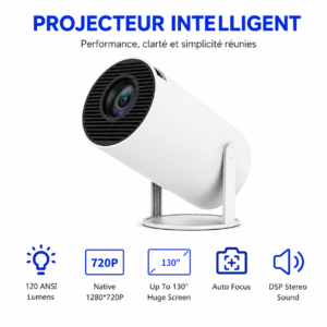 HY300 PRO mini projecteur 4K avec écran