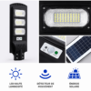 Projecteur solaire LED extérieur avec détecteur de mouvement pour jardin et sécurité