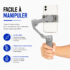 Gimbal smartphone F12 avec tracking automatique du visage