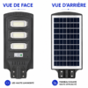 Éclairage solaire autonome avec batterie rechargeable et capteur de mouvement