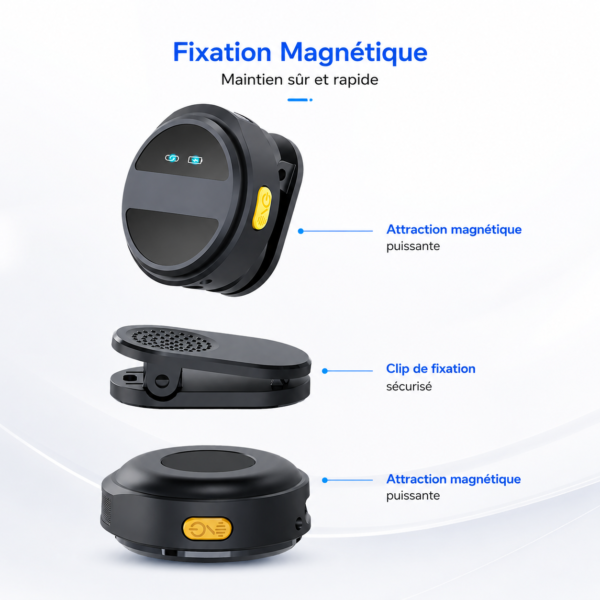 Microphone Lavalier Sans Fil 2.4G avec réduction de bruit professionnelle