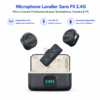 Microphone Lavalier 2.4G pour TikTok YouTube et podcast