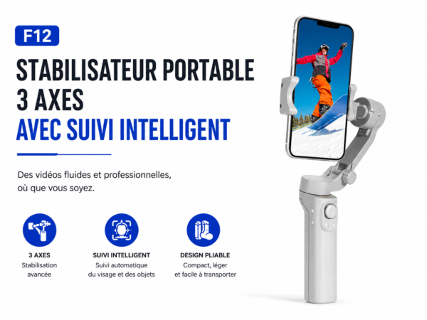 Stabilisateur smartphone professionnel pour création de contenu