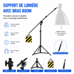trépied professionnel pour softbox et panneau led