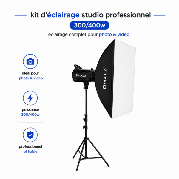 Éclairage photo professionnel