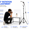 lampe LED circulaire pour YouTube et TikTok
