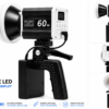 lampe studio COB 60W pour streaming et podcast
