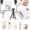 table shooting produit avec fond blanc infini