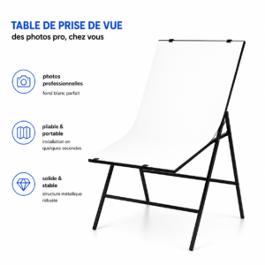 support photo produit pliable professionnel