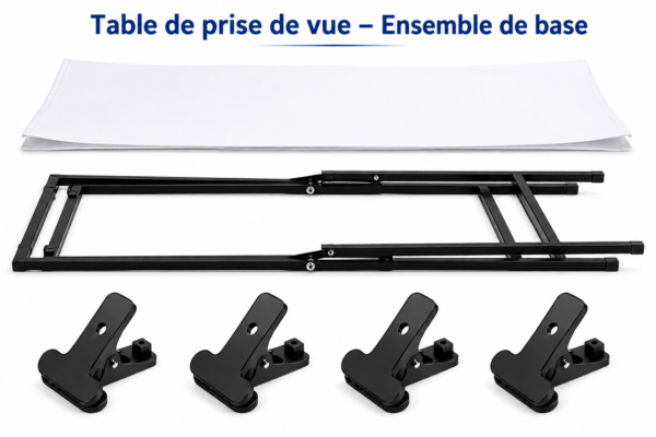table photo studio pour e-commerce