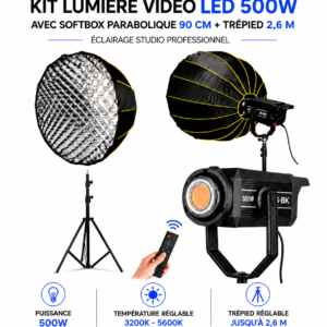 Kit Éclairage Studio Photo & Vidéo Professionnel au Maroc