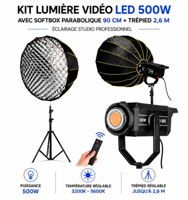Kit Éclairage Studio Photo & Vidéo Professionnel au Maroc