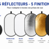 réflecteur photo vidéo avec sac de transport