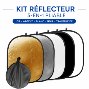 réflecteur lumière or argent blanc noir translucide