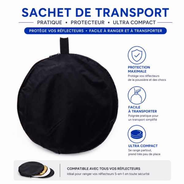 réflecteur pliable pour portrait et shooting produit