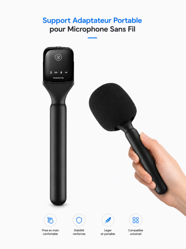 Adaptateur portable compatible avec microphones sans fil