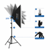 Softbox studio vidéo Puluz avec structure stable et hauteur ajustable