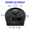 Haut-Parleur Bluetooth ZQS8229 30W avec éclairage LED RGB
