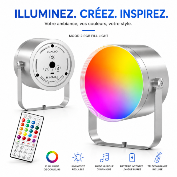 LUXCEO Mood 2 avec effets lumineux créatifs
