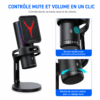 Microphone de bureau Yanmai GM7 pour podcast et YouTube