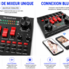 Microphone BM800 avec carte son V8S multifonction pour YouTube