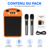Enceinte Bluetooth Big Power Bass M5501 avec son puissant et LED RGB