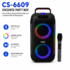 Enceinte Party Box CS-6609 Bluetooth avec lumières LED et microphone