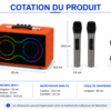 Haut-parleur Bluetooth M4411 avec son puissant et éclairage LED RGB