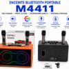 Enceinte karaoké portable avec double microphone sans fil