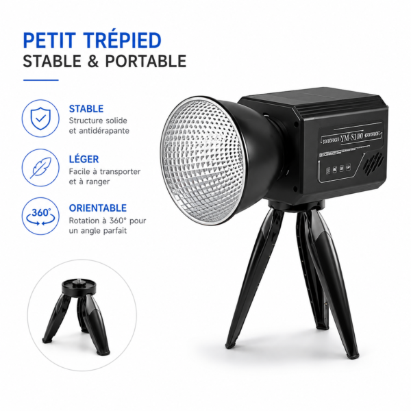 projecteur led cob portable photo vidéo