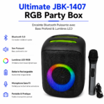 Enceinte Bluetooth portable JBK-1407 avec basses profondes