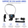 Support de cou mains libres pour smartphone et caméra de sport