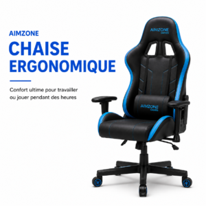 Support cervical réglable pour fauteuil de bureau