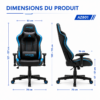 Appui-tête ergonomique ajustable pour chaise
