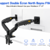 Support double écran North Bayou F160