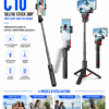 C10 Selfie Stick avec suivi automatique du visage et rotation 360 degrés
